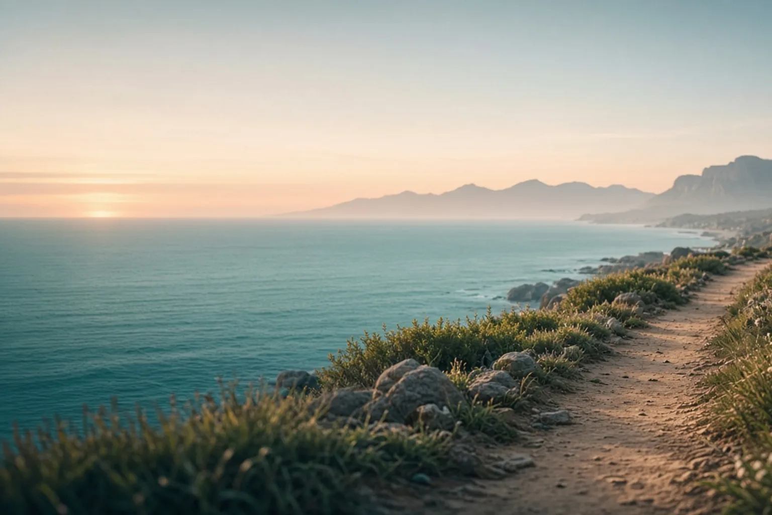 Calm Cape setting suggesting a thoughtful hypnotherapy session